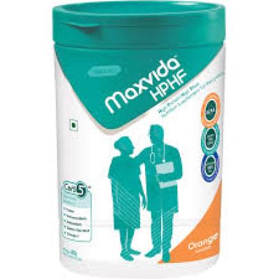 Maxvida HPHF High Protein High Fibre Supplement for Recovery | Flavour Orange Powder